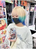 ブルーロックミヒャエルカイザーブロンドブルーグラデーション