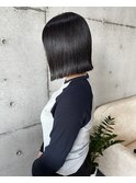 切りっぱなしボブ