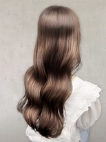 アッシュ ヘアーメイク 桐生(ash hair×make)&nbsp;20代30代大人可愛いモカベージュナチュラルロブヘアー美肌