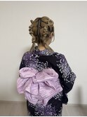 浴衣着付けヘアセット