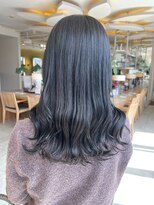 ビーチ(BEACH)&nbsp;透明感ブルーグレージュラベンダーロングヘア