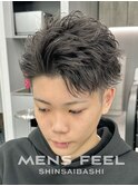 かき上げショートフェザー スパイキーショート MEN'S HAIR心斎橋