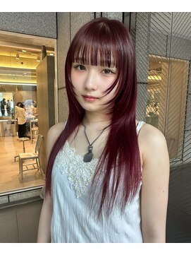 ダブ アオヤマ(DaB AOYAMA) 顔周りレイヤー顔周りカットハッシュカットミディアムレイヤー