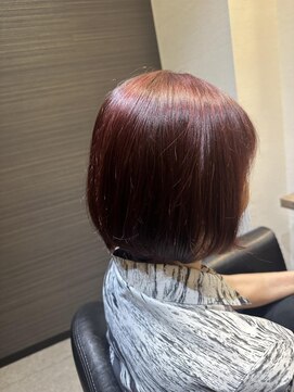 ヘアドクターベガ(hair Dr.VEGA) ハイライトピンクカラーボブ