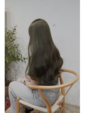 アリー 原宿 表参道(ALLY) ALLY松村 ブリーチ無しwカラーで叶うオリーブグレージュ