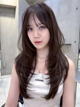 サイン 表参道(SIGN) 20代30代お洒落♪レイヤーカット韓国ヘアーグレージュカラー