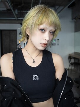 ギークス(GEEKS) 【GEEKS渋谷】レイヤーボブ/ハッシュカット/ミックスカラー/小顔