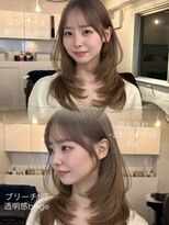 アンカーバイナチュラル(anchor by natural)&nbsp;韓国風/レイヤー/前髪カット/オリーブ/透明感/ハッシュカット