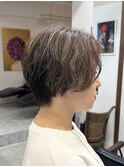ROUIS 津田沼 ミルクティーベージュハイライト ショート