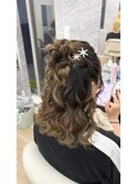 ハーフお団子ヘア
