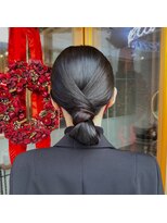 ラランジェ 広島本通り店(LARANJE)&nbsp;タイトシニヨンアレンジ
