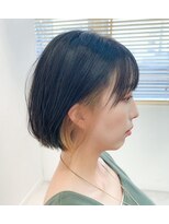 ユニークバイケンジ 町田(unique KENJE)&nbsp;ナチュラル可愛いボブ×インナーカラー　K４