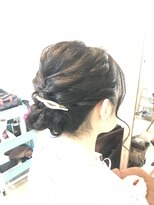 ロカット サロン(Roquat Salon)&nbsp;くるりんぱアップアレンジ【ヘアアレンジ　立川/立川南/浴衣】