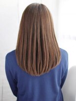 ヘアメイク ナル(hair make nalu)&nbsp;かきあげバングのナチュラルストレート