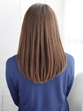 ヘアメイク ナル(hair make nalu) かきあげバングのナチュラルストレート