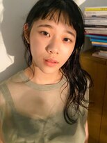 テトヘアー(teto hair)&nbsp;キュート　レイヤー　ウルフ　オン眉　眉上パッツン