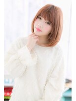 ミック ヘアアンドメイク アップ 駒込店(miq Hair&Make up)&nbsp;甘めカラー♪ピュアツヤ♪ボブ