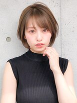 ☆30代40代50代ワンカールショコラベージュベビーバングショート