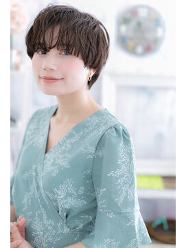 ミック ヘアアンドビューティー 大山店(miq  Hair&Beauty) ブルーグレージュウルフマッシュくせ毛ショートc1