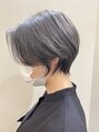 アッシュ 八王子みなみ野店(Ash)&nbsp;前髪なし、ショートウルフ人と違う印象のショートスタイル