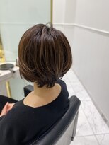 六本木美容室 白金店 イメチェン30代、40代くびれヘアショートボブ