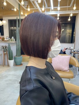 ロンドアジュール 横浜(Lond azur) 暗めカラー/ボブ/顔周り/前髪/レイヤー/髪質改善/縮毛矯正/横浜