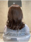 斜めバング/グレージュカラー/デザインカラー/東岡崎