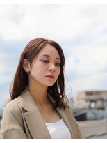 ミディアム大人レイヤー/顔周りカット【自由が丘オージュア】