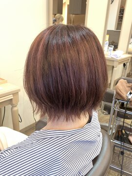 アルターリール(aL ter Rire) 切りっぱなしボブ/エアリーロング/美髪/ピンクブラウン/福原遼華