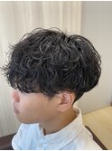 波巻きパーマ