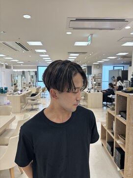 ケンジ 平塚ラスカ店(KENJE) ハイライトセンターパート/ハイライト/メンズハイライト