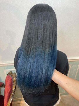 ヘアーサロン リアン 熊谷2号店(hair salon Rien) グラデーションブルー♪