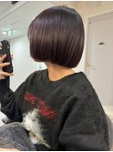ミニボブ×バイオレットカラー