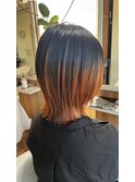 大人可愛い切りっぱなしボブ