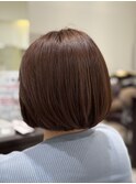 おさまり大人ボブ×ベージュブラウン