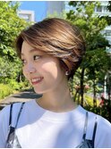 広尾 恵比寿 麻布 ショートカット 白髪染め ヘアマニキュア