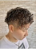 メンズ　ツイスパ×ハイライト