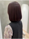 20代30代40代/ボブ/艶髪/ローズブラウン/赤みカラー