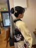振袖着着付け+ヘアセット　￥17,050