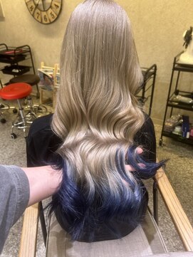 ティグル テンジン(TIGRE tenjin) ブロンド/グラデーションカラー/ネイビー