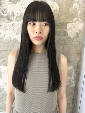 シータ(sheta) 【表参道sheta中澤】黒髪ロングフルバング似合わせカット