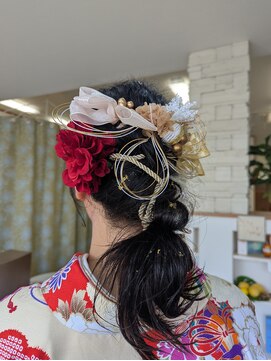 ラグゼ ヘア カミヤ luxe hair CAMIYA 掛川店 アップ