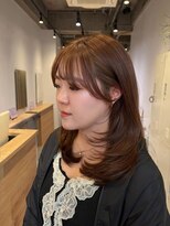 リタ 川崎(rita.)&nbsp;小辻 韓国風にも◎レイヤーカット×ブリーチなしベージュ