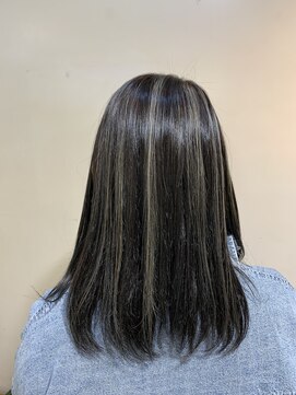アズールサン 草加西口店(azule-sun) コントラストハイライトカラー,アッシュグレー,アッシュ系/草加