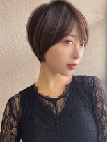 ダム(DaM)&nbsp;ショートボブ髪型20代30代40代50代前髪あり前髪な し面長丸顔