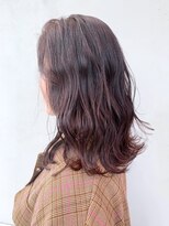 アルバム 銀座(ALBUM GINZA)&nbsp;ピンクグレージュ_外ハネボブアッシュブラウン_ba270493