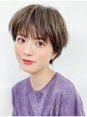 エアリーマッシュショート_クールショートピンクベージュ_48067