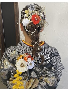 アウラ 成人式ヘアセット