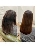 ナチュラルレイヤー/地毛風カラー/髪質改善/縮毛矯正/結城/小山
