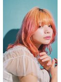 セミロング × 顔周りレイヤー